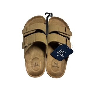 George Men's Hip Strap Sandals in Tan